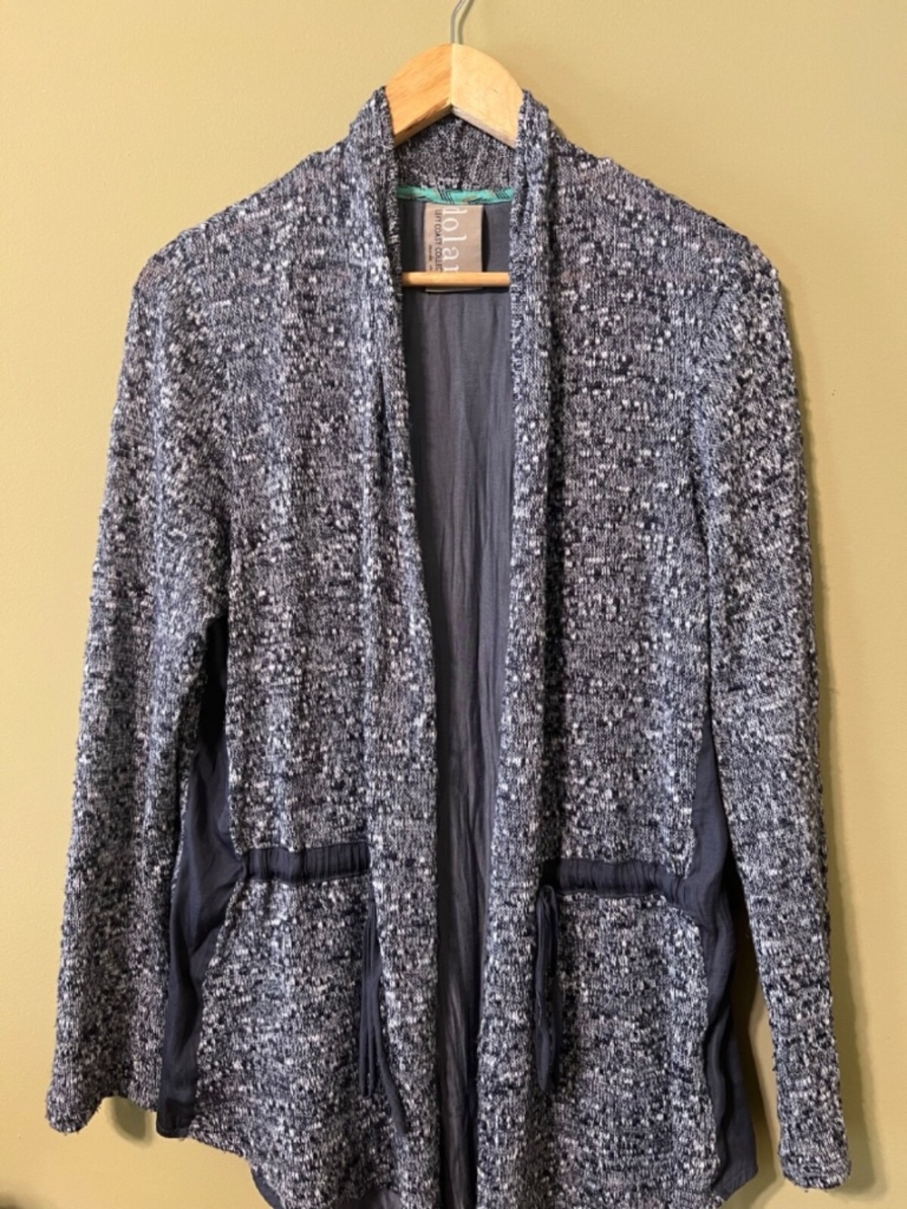 Dolan Left Coast Collection Speckled Blue Cardigan Sweater Women's Medium